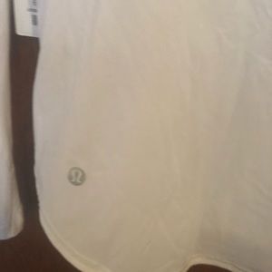 lululemon White Sculpt Long sleeve Top
